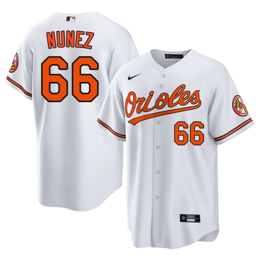 The Birds Anthony Nunez White #66 Men's Player Jerseys 101366-691