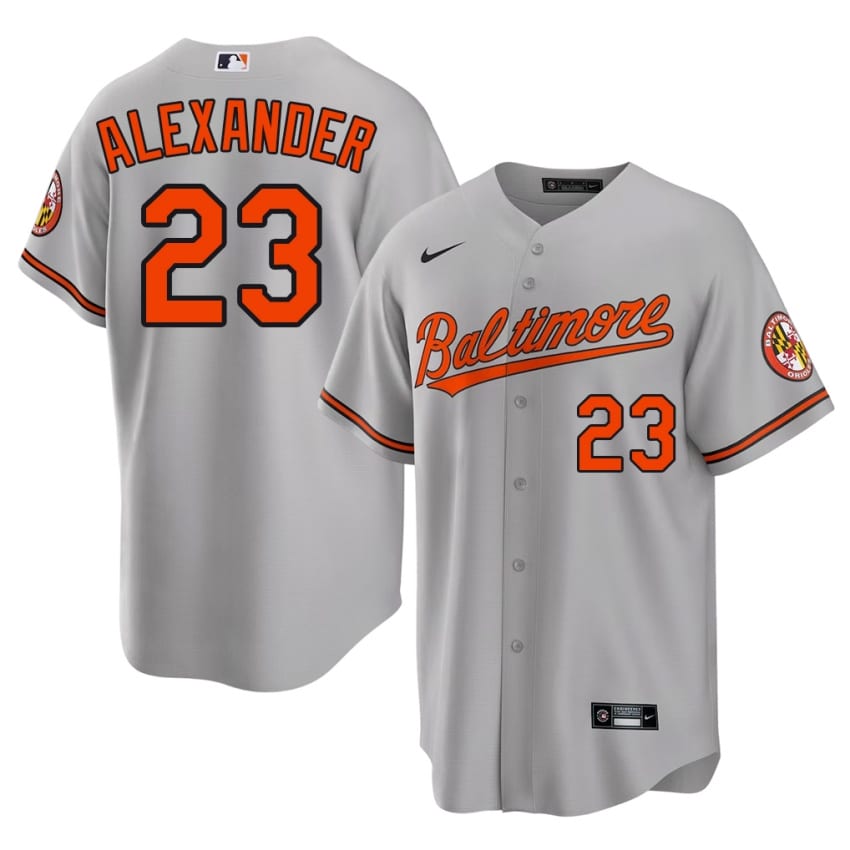 O's Blaze Alexander Gray #23 Men's Game Jerseys 361036-325