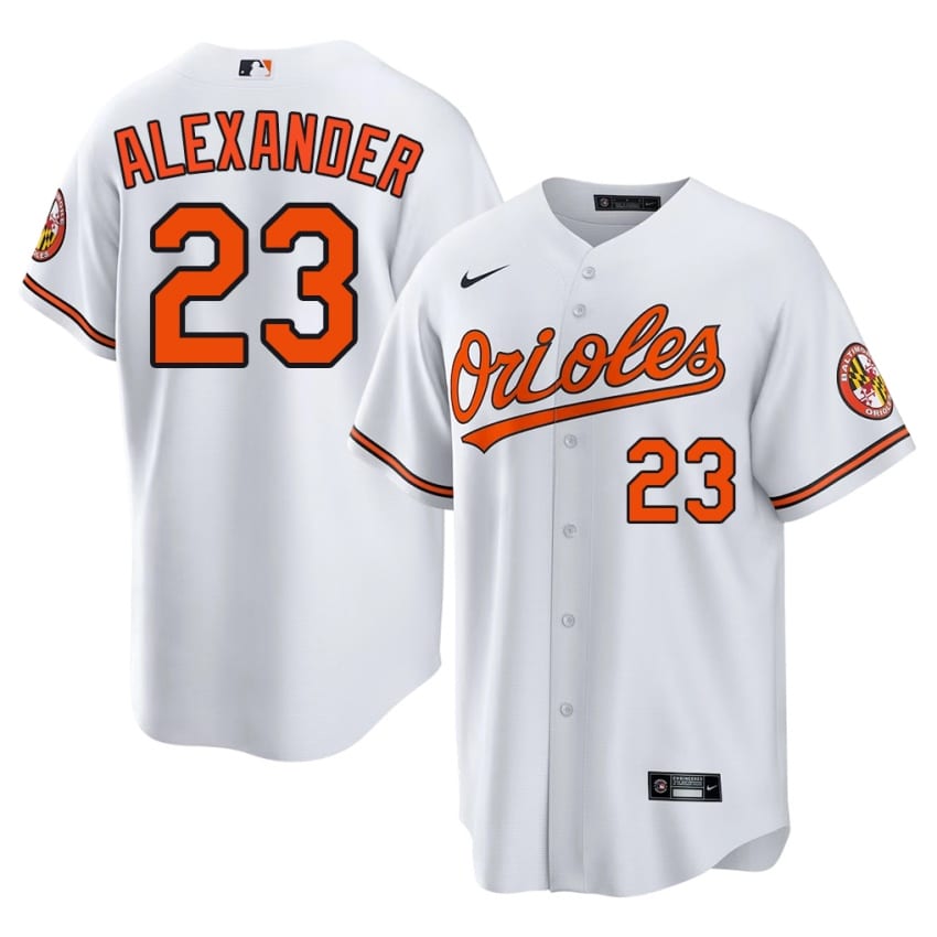 Orange Birds Blaze Alexander White #23 Men's Popular Jerseys 116989-963