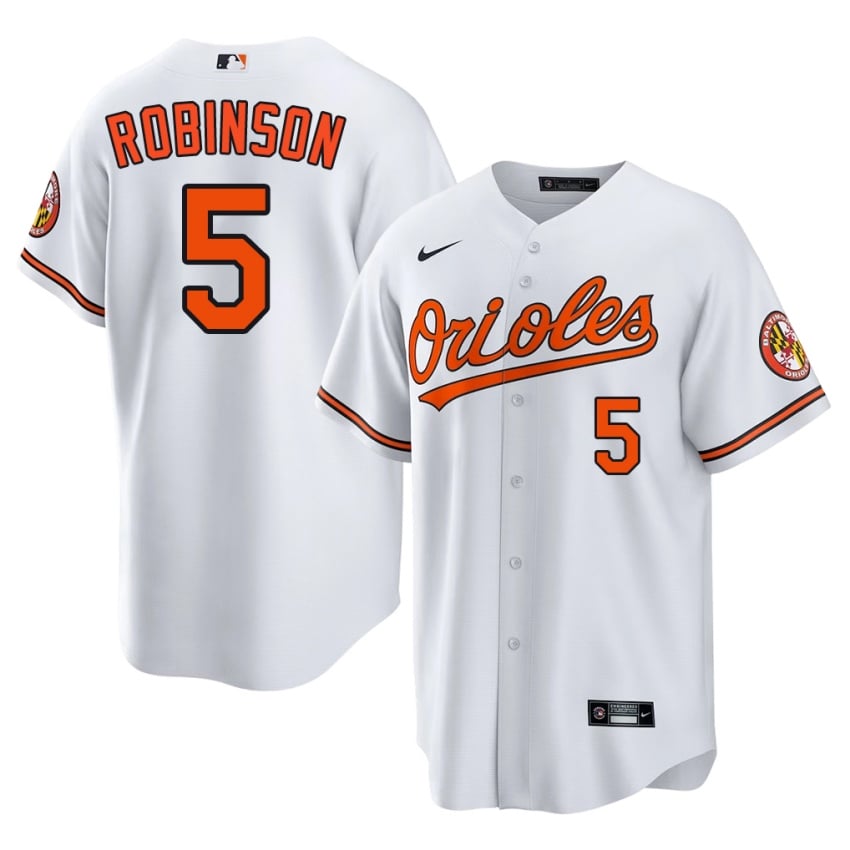 Birds Brooks Robinson White #5 Mens 2026-27 Jersey 641464-821