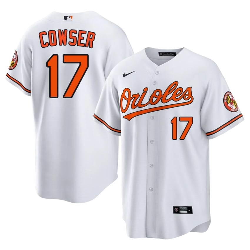 Baltimore Colton Cowser White #17 Men's Authentic Jersey 174606-301