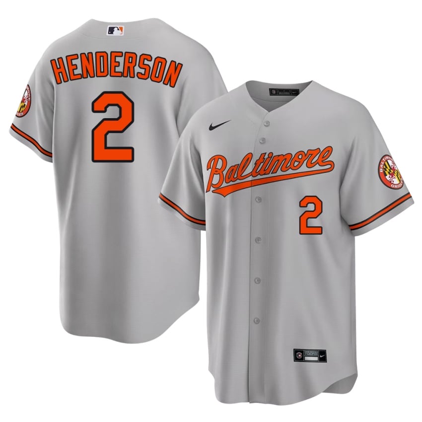 Birdland Gunnar Henderson Gray #2 Men's Player Jerseys 302726-763