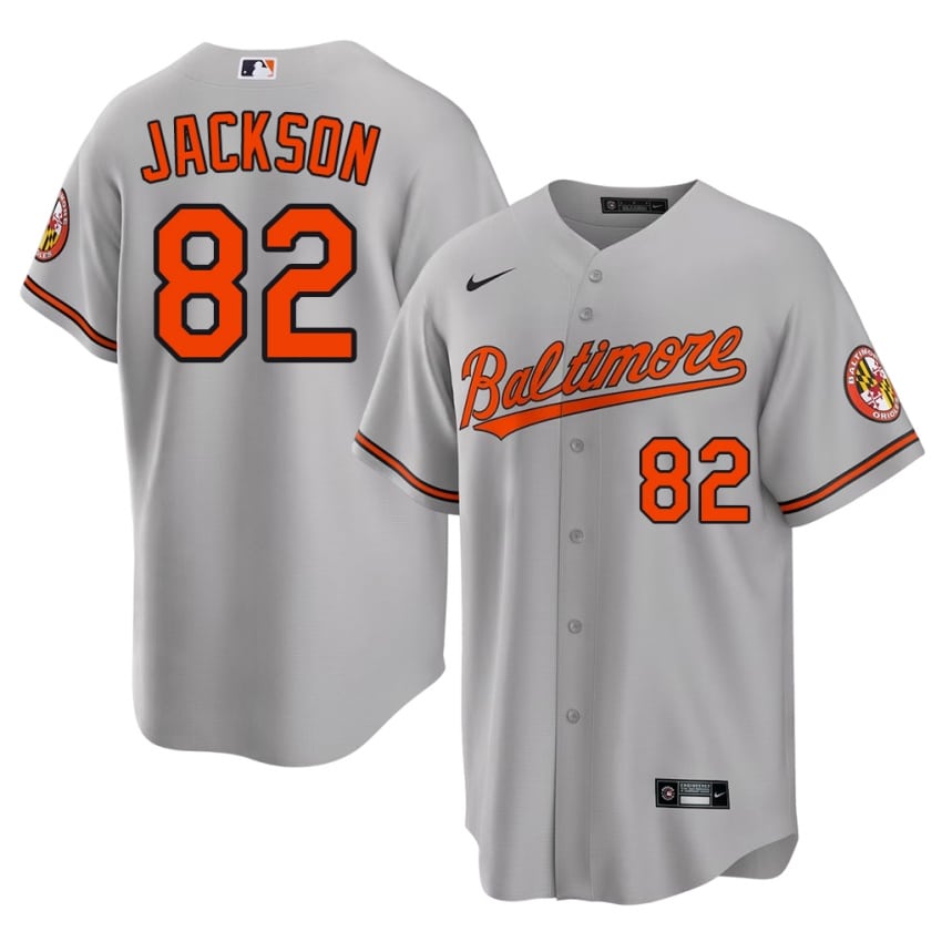 BAL Orioles Jeremiah Jackson Gray #82 Men 2026 Jersey 178546-763