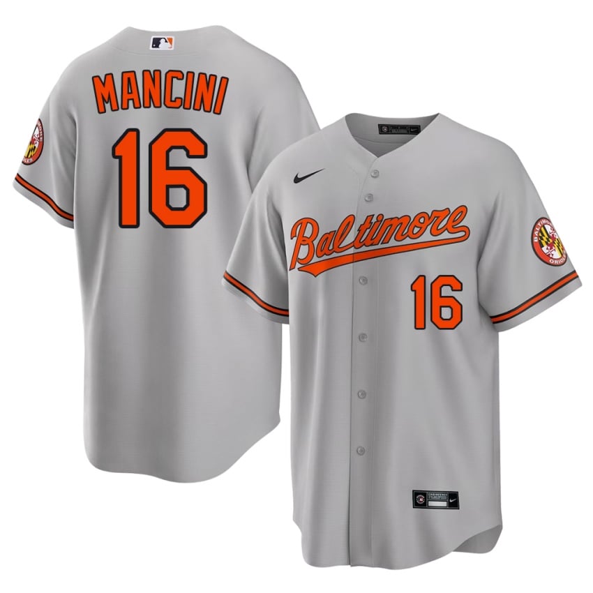Baltimore Trey Mancini Gray #16 Men MLB Jerseys 590641-620