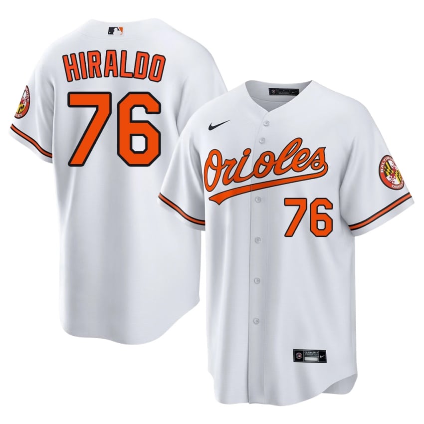The Birds Yaramil Hiraldo White #76 Men's Stitched Jersey 904480-994