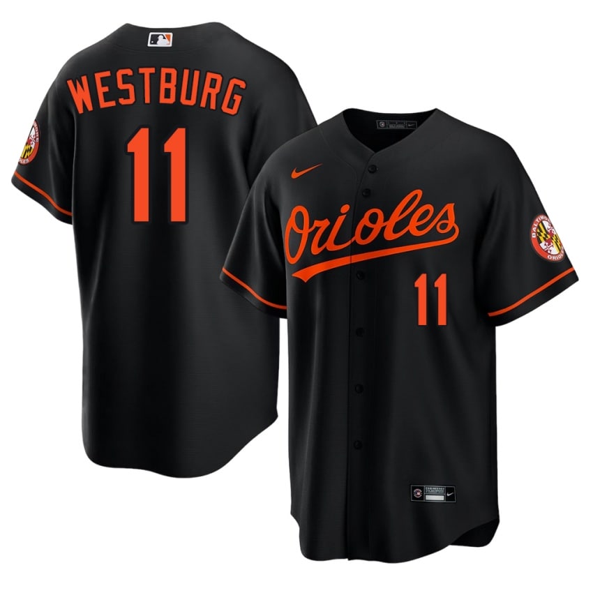 Orioles Jordan Westburg Black #11 Mens Authentic Jerseys 681548-369