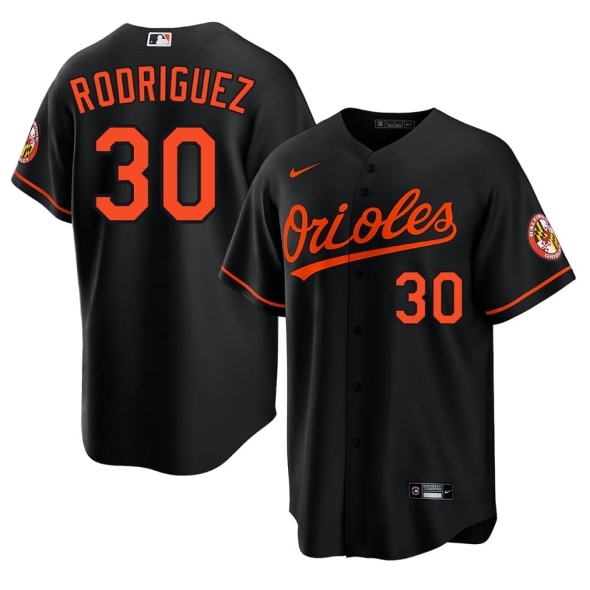 Birdland Grayson Rodriguez Black #30 Mens Official Jerseys 854320-100