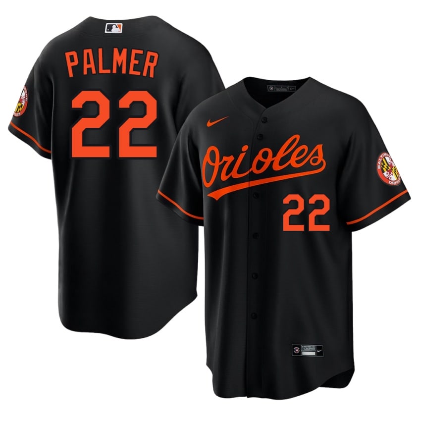 BAL O's Jim Palmer Black #22 Mens 2026 Jersey 176699-236