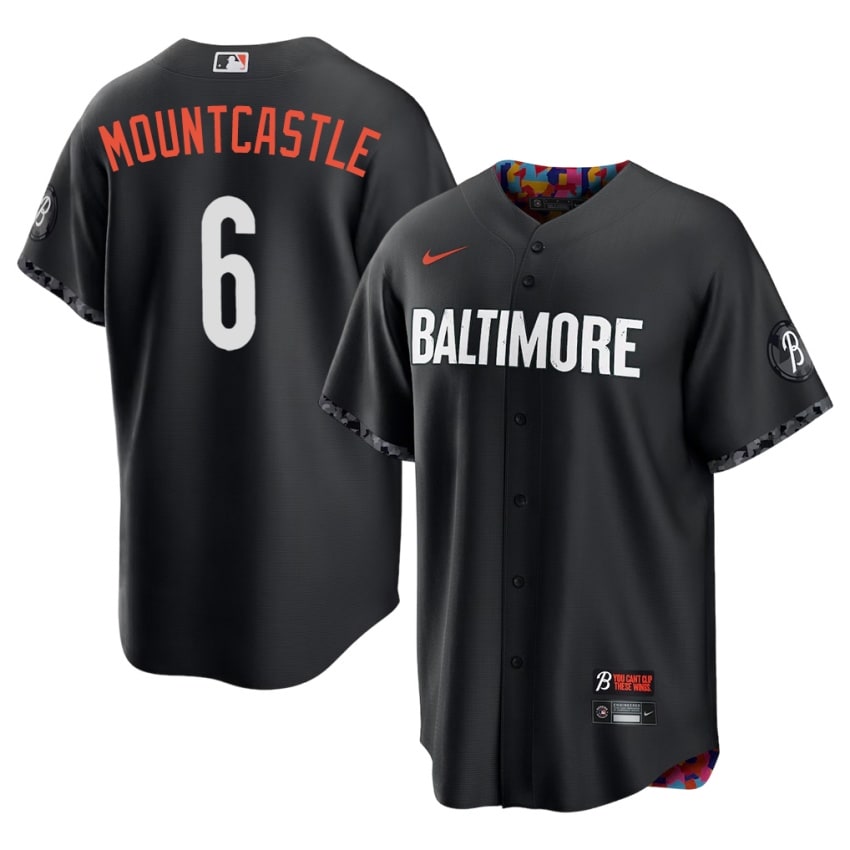 Orioles Ryan Mountcastle Black City Connect #6 Men's Authentic Jersey 101636-591