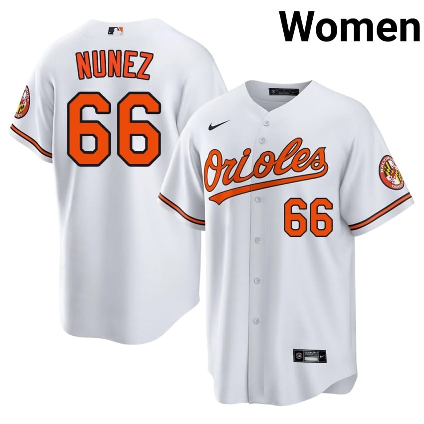 The Birds Anthony Nunez White #66 Women's Limited Jerseys 842115-946