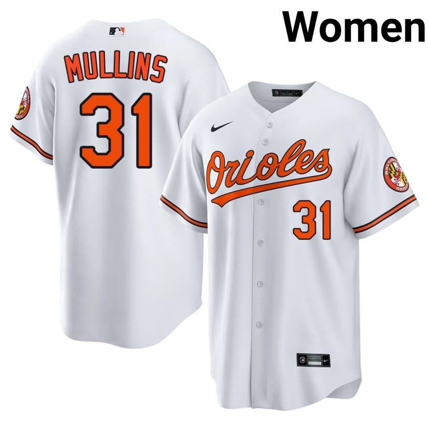 Birds Cedric Mullins White #31 Womens 2026-27 Jerseys 857821-486