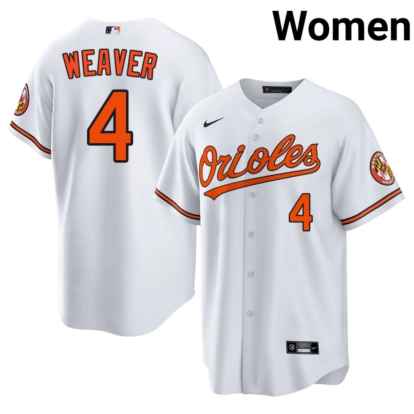 O's Earl Weaver White #4 Women 2026-27 Jersey 780051-102