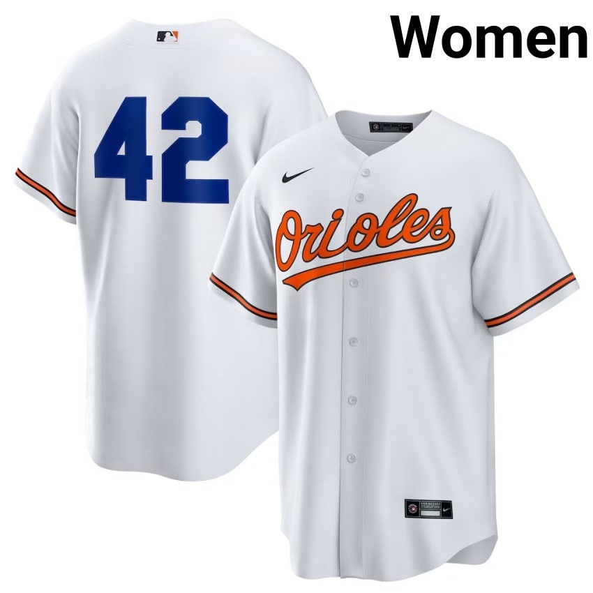 Birds Jackie Robinson Day White #42 Womens 2026-27 Jerseys 934662-800