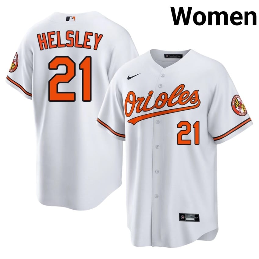 Orange Birds Ryan Helsley White #21 Women 2026-27 Jersey 699306-527
