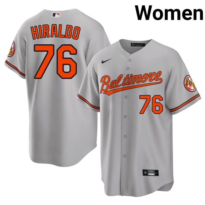 Birdland Yaramil Hiraldo Gray #76 Women 2026-27 Jersey 850868-948
