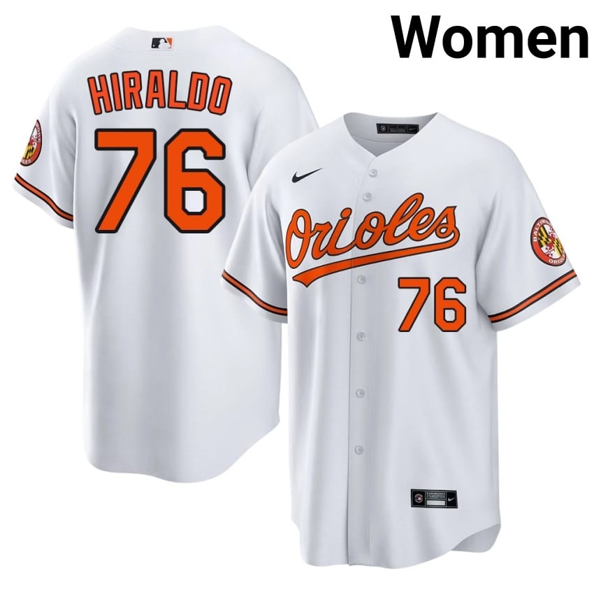 Orange Birds Yaramil Hiraldo White #76 Women's Replica Jersey 189385-738
