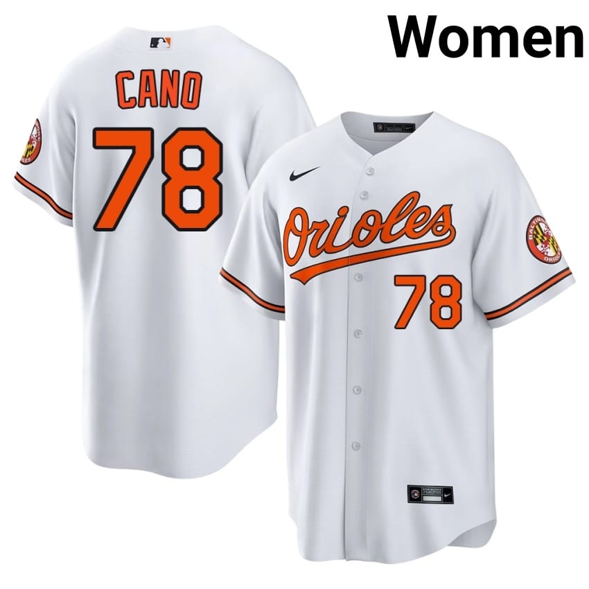 Orange Birds Yennier Cano White #78 Womens Game Jerseys 674570-388