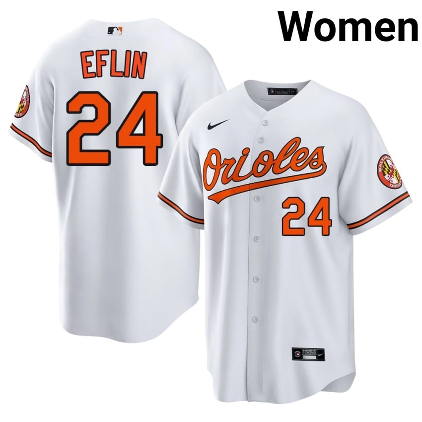 The Birds Zach Eflin White #24 Womens Authentic Jerseys 764134-284