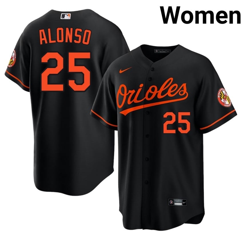 The Birds Pete Alonso Black #25 Womens Player Jerseys 174941-487