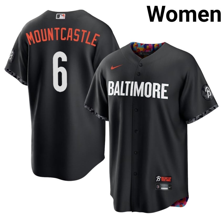 Birds Ryan Mountcastle Black City Connect #6 Womens Limited Jersey 343306-120