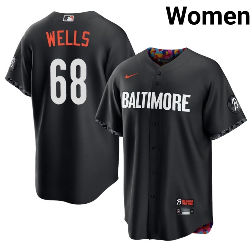 Birds Tyler Wells Black City Connect #68 Women 2026 Jersey 355597-511