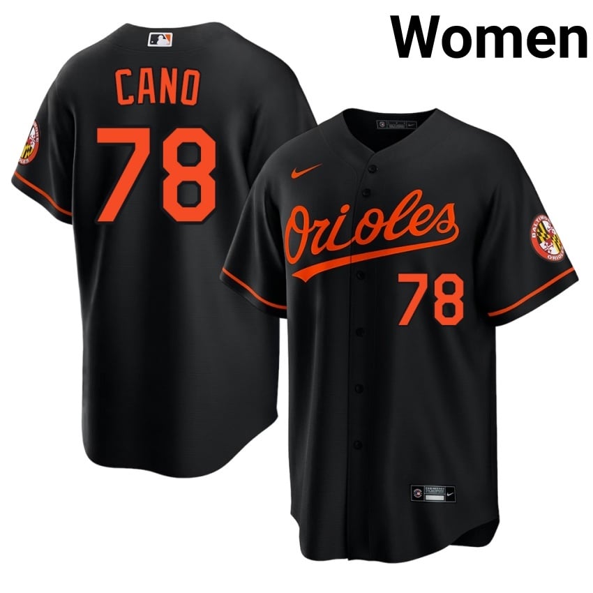 Baltimore Yennier Cano Black #78 Women 2026 Jerseys 792896-963
