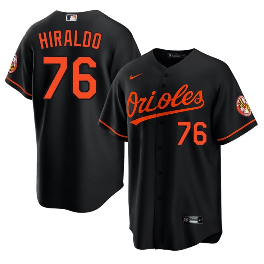 The Birds Yaramil Hiraldo Black #76 Men's Limited Jersey 618295-133