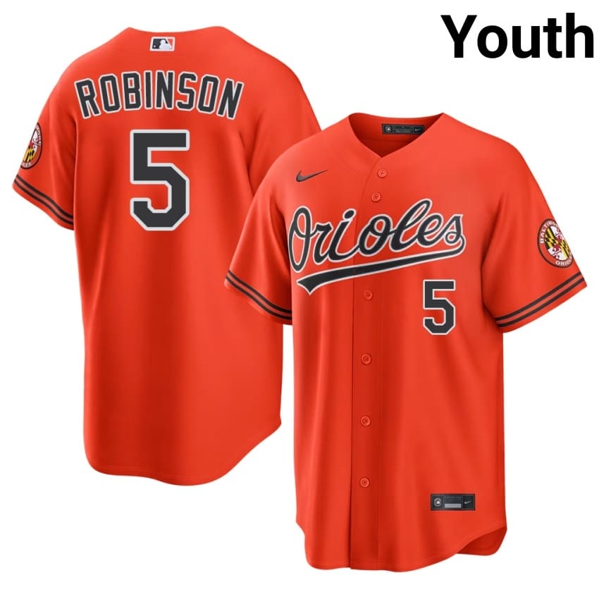 Baltimore Brooks Robinson Orange #5 Youth Limited Jersey 311359-758