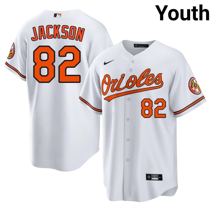 Birds Jeremiah Jackson White #82 Youth Replica Jersey 646056-605