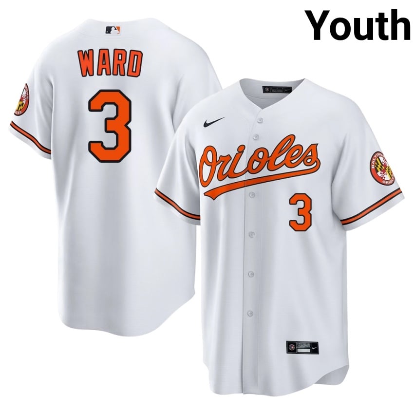 BAL Taylor Ward White #3 Youth Stitched Jersey 799470-168