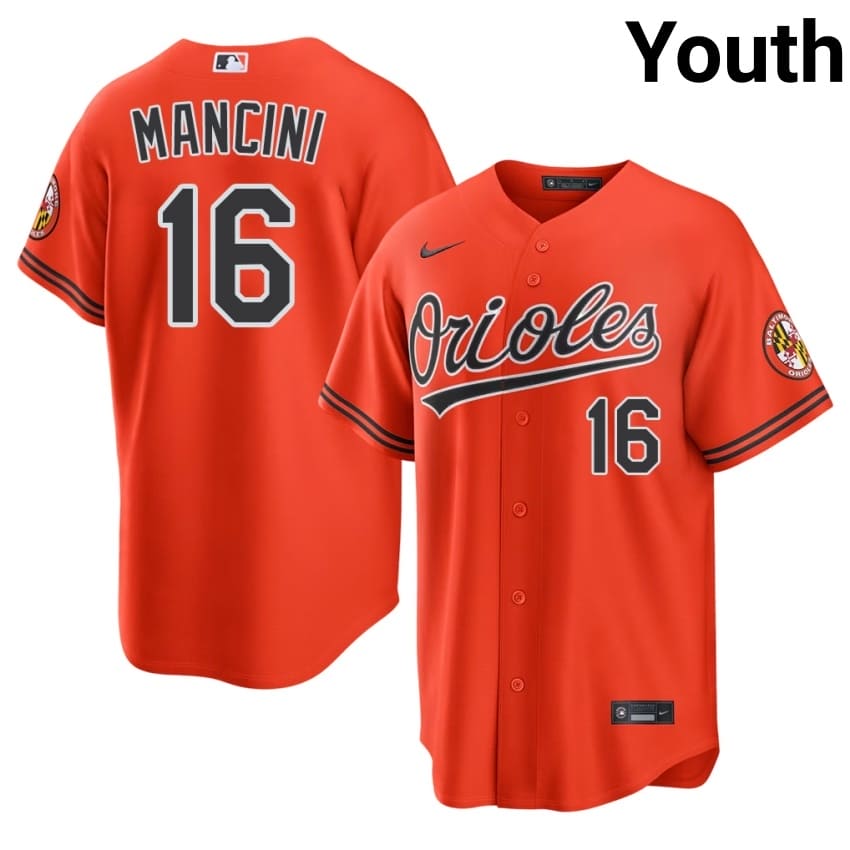 Orioles Trey Mancini Orange #16 Youth Authentic Jersey 780602-922