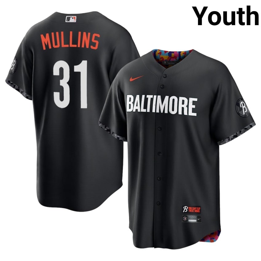 Baltimore O's Cedric Mullins Black City Connect #31 Youth 2026 Jersey 518032-448