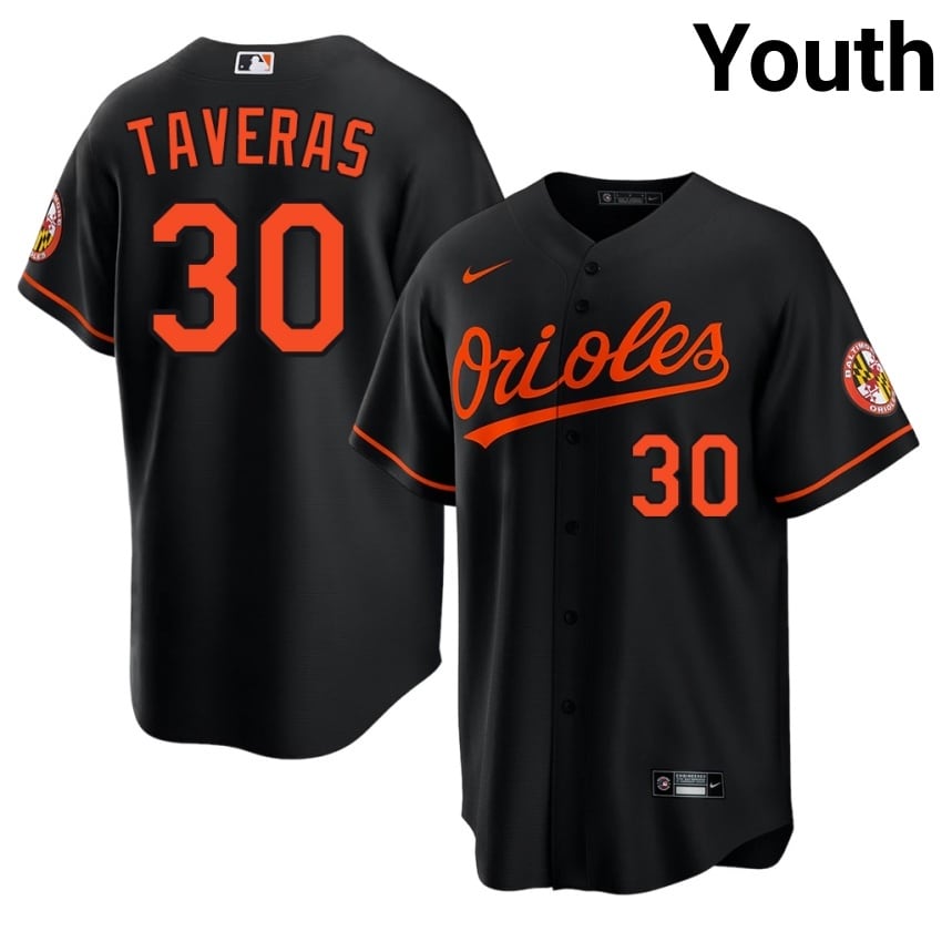 Baltimore Orioles Leody Taveras Black #30 Youth 2026-27 Jersey 988233-605