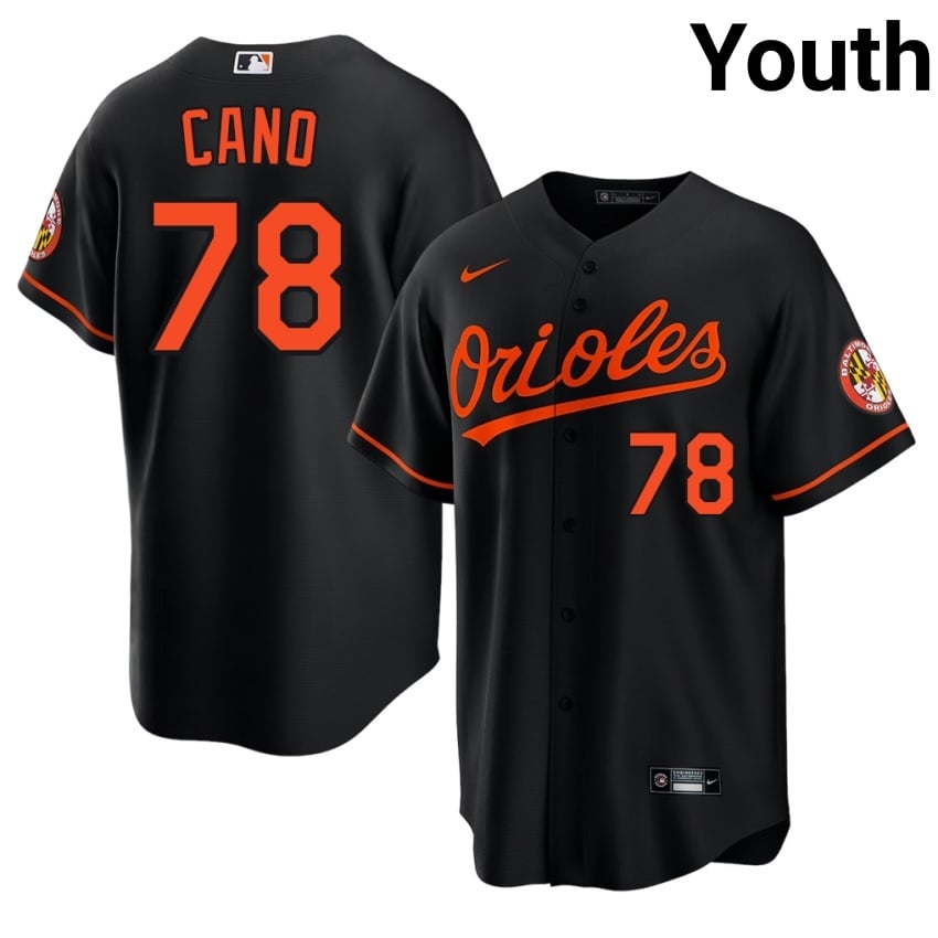 The Birds Yennier Cano Black #78 Youth Limited Jersey 611055-780