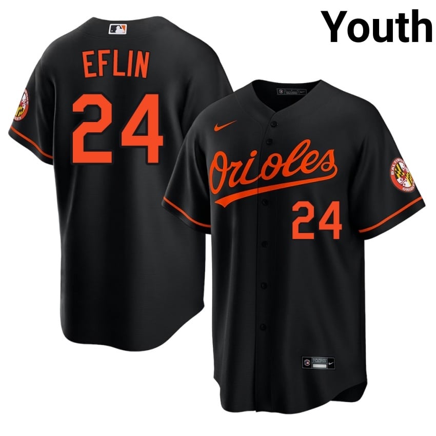 The Birds Zach Eflin Black #24 Youth Limited Jersey 982017-977